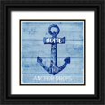 thumbnail image 1 of Jill, Susan 12x12 Black Ornate Wood Framed with Double Matting Museum Art Print Titled - Anchor Drops, 1 of 4