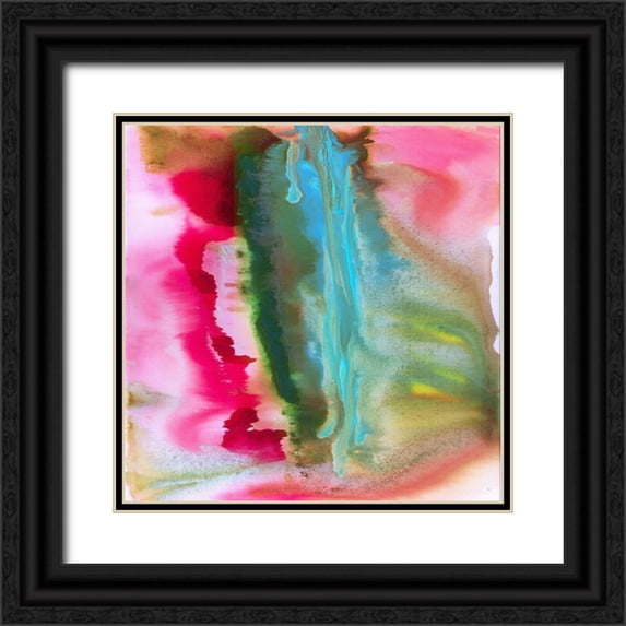 Jill, Susan 12x12 Black Ornate Wood Framed with Double Matting Museum Art Print Titled - Spring Wood I