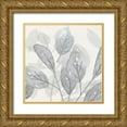thumbnail image 1 of Jill, Susan 12x12 Gold Ornate Wood Framed with Double Matting Museum Art Print Titled - Shadow Leaves II, 1 of 4