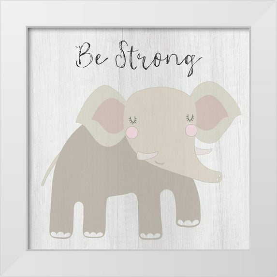 Jill, Susan 12x12 White Modern Wood Framed Museum Art Print Titled - Be Strong