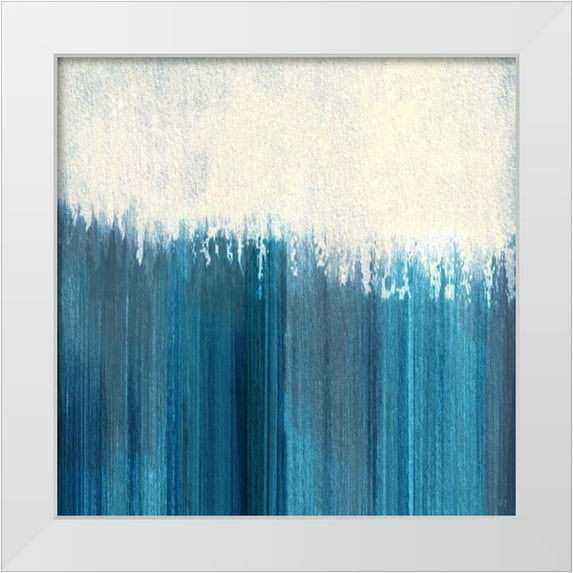 Jill, Susan 12x12 White Modern Wood Framed Museum Art Print Titled - Fading to Blue