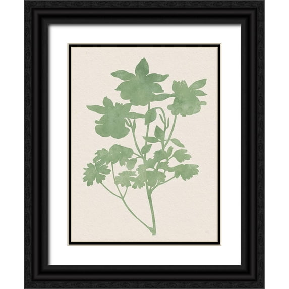 Jill, Susan 12x14 Black Ornate Wood Framed with Double Matting Museum Art Print Titled - Vintage Garden I