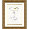 thumbnail image 1 of Jill, Susan 12x14 Gold Ornate Wood Framed with Double Matting Museum Art Print Titled - Martini, 1 of 4