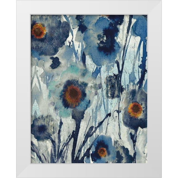 Jill, Susan 12x14 White Modern Wood Framed Museum Art Print Titled - Forget Me Not II