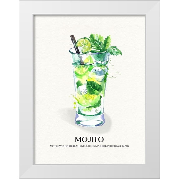 Jill, Susan 12x14 White Modern Wood Framed Museum Art Print Titled - Mojito