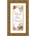 thumbnail image 1 of Jill, Susan 12x24 Gold Ornate Wood Framed with Double Matting Museum Art Print Titled - Refresh, Relax, Unwind, 1 of 4