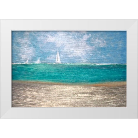 Jill, Susan 14x11 White Modern Wood Framed Museum Art Print Titled - Catching the Wind