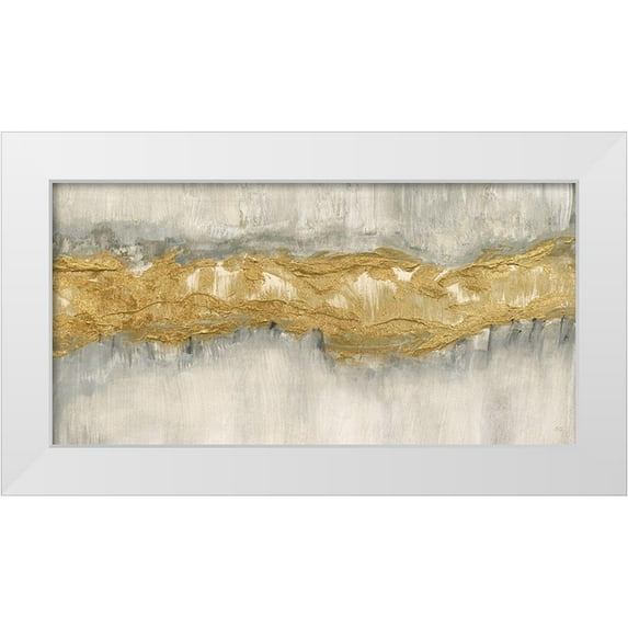 Jill, Susan 14x9 White Modern Wood Framed Museum Art Print Titled - Golden Stream