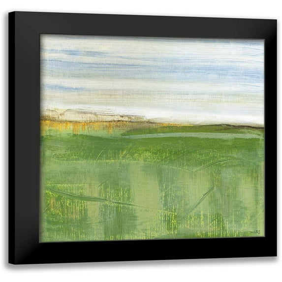 Jill, Susan 15x15 Black Modern Framed Museum Art Print Titled - Distant Horizon II