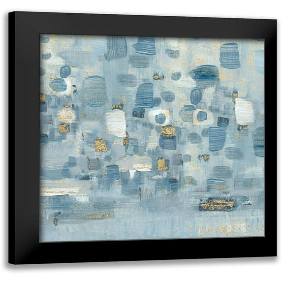 Jill, Susan 15x15 Black Modern Framed Museum Art Print Titled - Sea Glass Reflection III