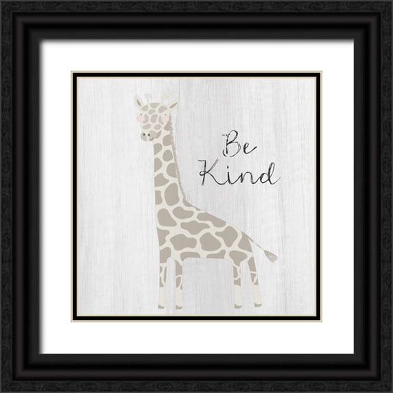 Jill, Susan 15x15 Black Ornate Wood Framed with Double Matting Museum Art Print Titled - Be Kind