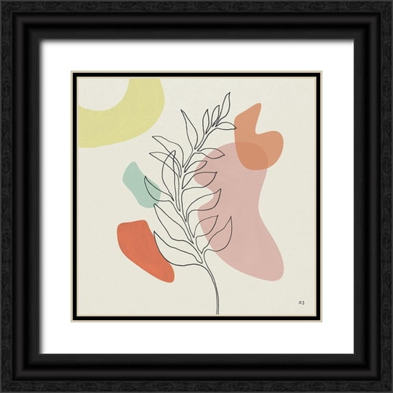 Jill, Susan 15x15 Black Ornate Wood Framed with Double Matting Museum Art Print Titled - Growing Strong II