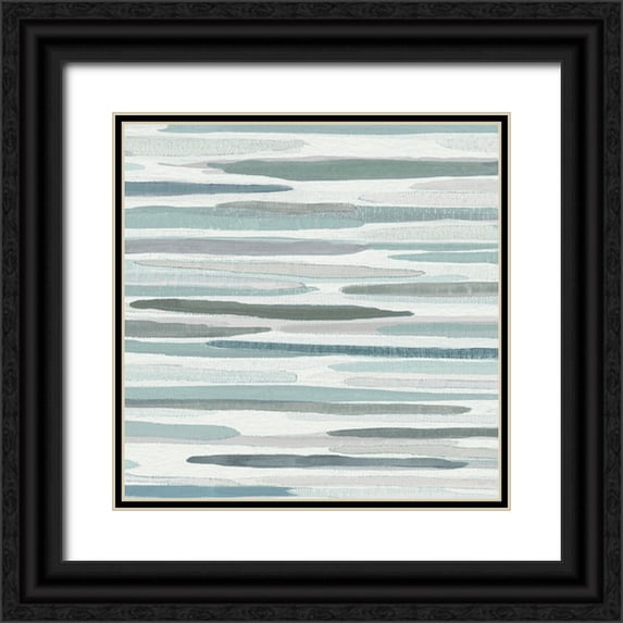 Jill, Susan 15x15 Black Ornate Wood Framed with Double Matting Museum Art Print Titled - Wind and Water II
