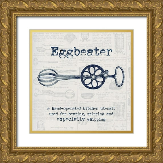 Jill, Susan 15x15 Gold Ornate Wood Framed with Double Matting Museum Art Print Titled - Eggbeater