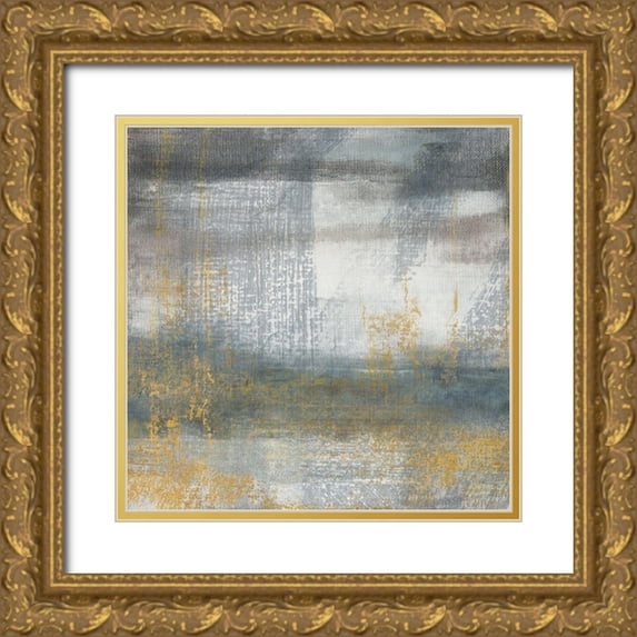 Jill, Susan 15x15 Gold Ornate Wood Framed with Double Matting Museum Art Print Titled - Frost Valley Morning