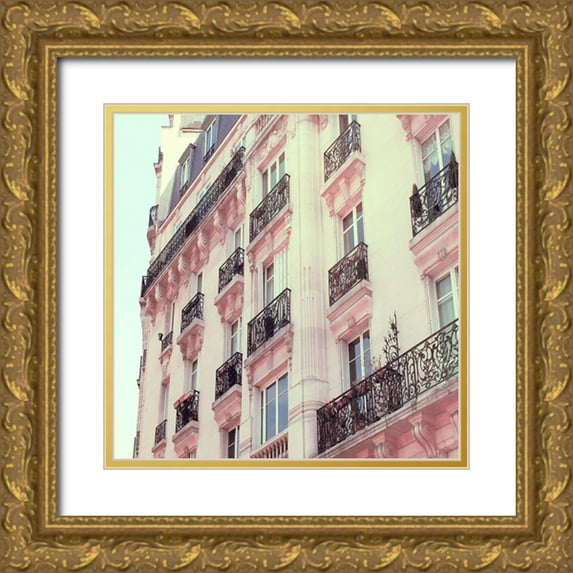 Jill, Susan 15x15 Gold Ornate Wood Framed with Double Matting Museum Art Print Titled - Haussmann Style