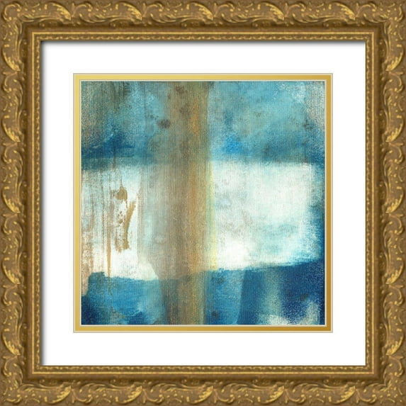 Jill, Susan 15x15 Gold Ornate Wood Framed with Double Matting Museum Art Print Titled - Sand Lake Summer II