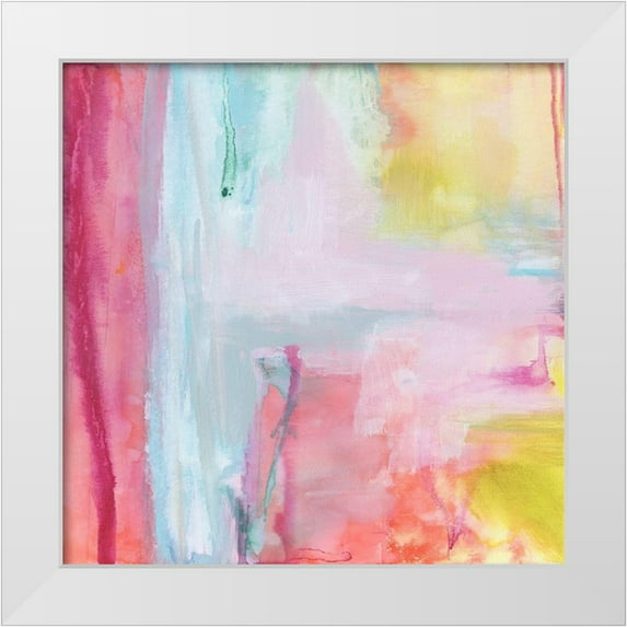 Jill, Susan 15x15 White Modern Wood Framed Museum Art Print Titled - Rainbows Edge I
