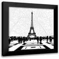 thumbnail image 1 of Jill, Susan 20x20 Black Modern Framed Museum Art Print Titled - Vue Eiffel, 1 of 5