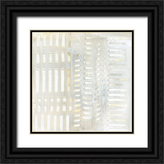 Jill, Susan 20x20 Black Ornate Wood Framed with Double Matting Museum Art Print Titled - Birch Pattern II