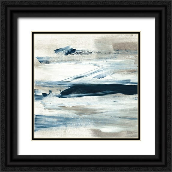 Jill, Susan 20x20 Black Ornate Wood Framed with Double Matting Museum Art Print Titled - Tumultuous Indigo III