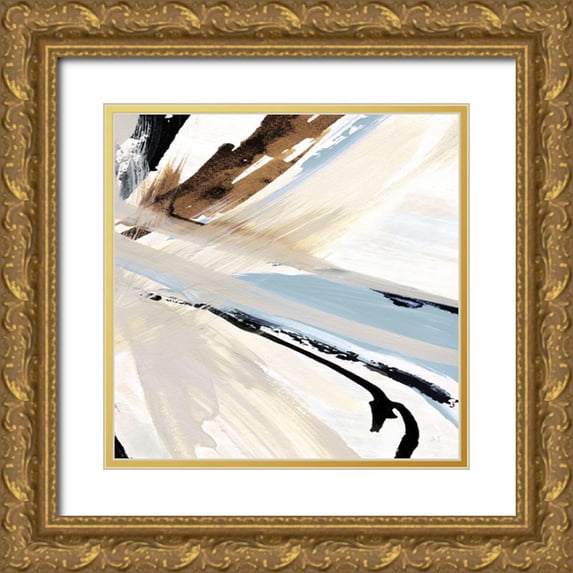 Jill, Susan 20x20 Gold Ornate Wood Framed with Double Matting Museum Art Print Titled - Dancing Wind IV
