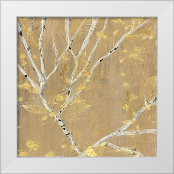 Jill, Susan 20x20 White Modern Wood Framed Museum Art Print Titled - Birch Wood IV