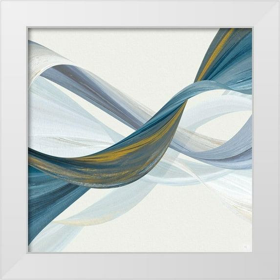 Jill, Susan 20x20 White Modern Wood Framed Museum Art Print Titled - Changing Currents II