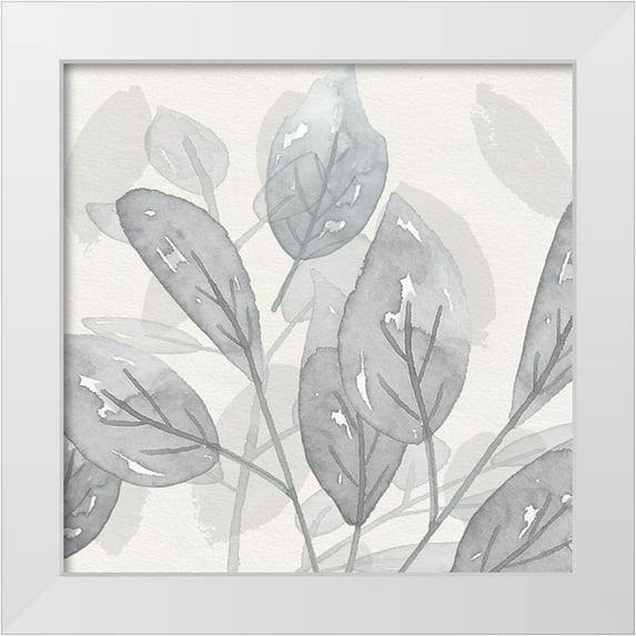 Jill, Susan 20x20 White Modern Wood Framed Museum Art Print Titled - Shadow Leaves II