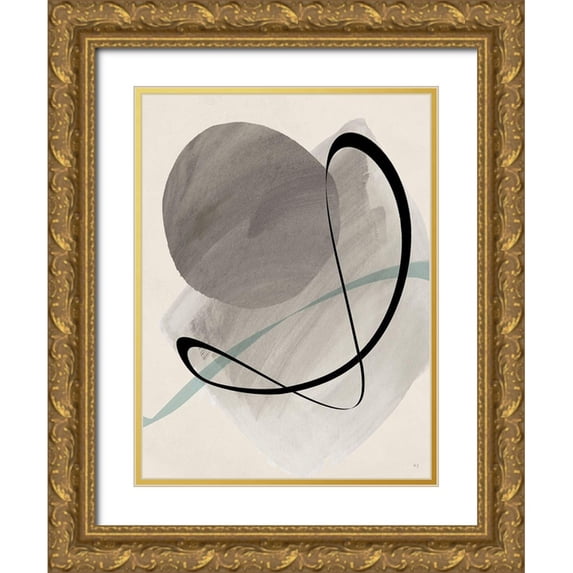 Jill, Susan 25x32 Gold Ornate Wood Framed with Double Matting Museum Art Print Titled - Mid Century Dance II