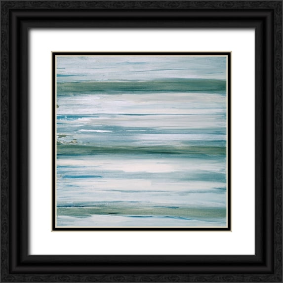 Jill, Susan 26x26 Black Ornate Wood Framed with Double Matting Museum Art Print Titled - Mountain Pass