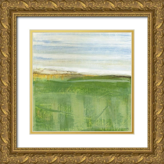 Jill, Susan 26x26 Gold Ornate Wood Framed with Double Matting Museum Art Print Titled - Distant Horizon II