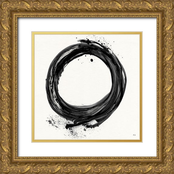Jill, Susan 26x26 Gold Ornate Wood Framed with Double Matting Museum Art Print Titled - Into the Black
