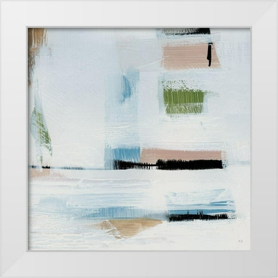 Jill, Susan 26x26 White Modern Wood Framed Museum Art Print Titled - Faraway Sunset I