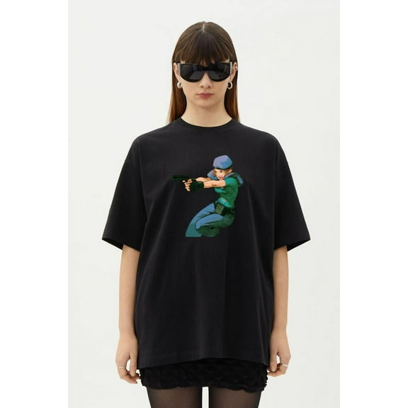 Jill Valentine MVC2 vs Capcom Resident Evil T-Shirt, for men & women, up to size 5XL