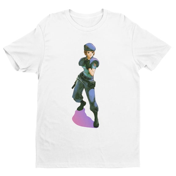 Jill Valentines MVC2 Premium T-shirt V1 | Classic Arcade Fighting Game, Gifts for Him, Her, Gamers, and Collectors