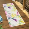 thumbnail image 1 of Jill Zarin Caribbean Outdoor Collection Area Rug - Aruba (2' x 8' Runner Ivory/Black), 1 of 6