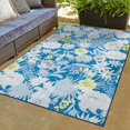 thumbnail image 1 of Jill Zarin Caribbean Outdoor Collection Area Rug - Bahamas (9' x 12' Rectangle Navy Blue/Ivory), 1 of 6
