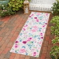thumbnail image 1 of Jill Zarin Caribbean Outdoor Collection Area Rug - Barbados (2' x 10' Runner Ivory/Blue), 1 of 6