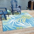 thumbnail image 1 of Jill Zarin Caribbean Outdoor Collection Area Rug - Grenada (10' Square Blue/Yellow), 1 of 6