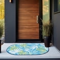 thumbnail image 1 of Jill Zarin Caribbean Outdoor Collection Area Rug - Grenada (2' x 3' 1" Oval Blue/Yellow), 1 of 6