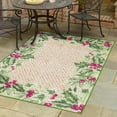 thumbnail image 1 of Jill Zarin Caribbean Outdoor Collection Area Rug - Jamaica (6' 1" x 9' Rectangle Beige and Green/Light Brown), 1 of 6