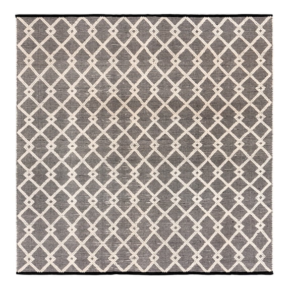Jill Zarin Dorset Collection Area Rug - Dorset (10' Square Blackberry/Ivory)