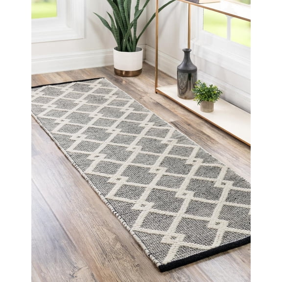 Jill Zarin Dorset Collection Area Rug - Dorset (2' 7" x 12' Runner Blackberry/Ivory)