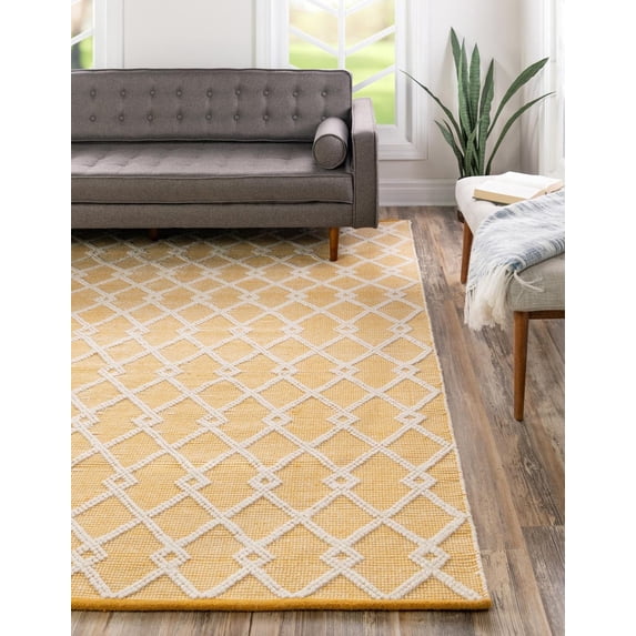 Jill Zarin Dorset Collection Area Rug - Dorset (10' Square English Daisy/Ivory)
