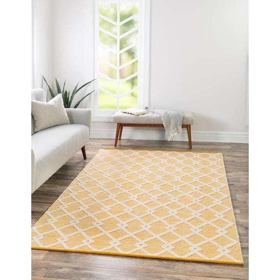 Jill Zarin Dorset Collection Area Rug - Dorset (4' 1" x 6' 1" Rectangle English Daisy/Ivory)