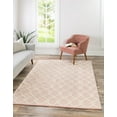 thumbnail image 1 of Jill Zarin Dorset English Manor Rug English Rose/Ivory 7' 10" x 10' Rectangle Hand Made Geometric Modern Flatweave Perfect For Living Room Bed Room Dining Room Office, 1 of 6