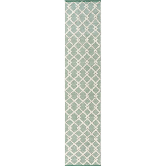 Jill Zarin Dorset Collection Area Rug - Dorset (2' 7" x 12' Runner Mint Green/Ivory)