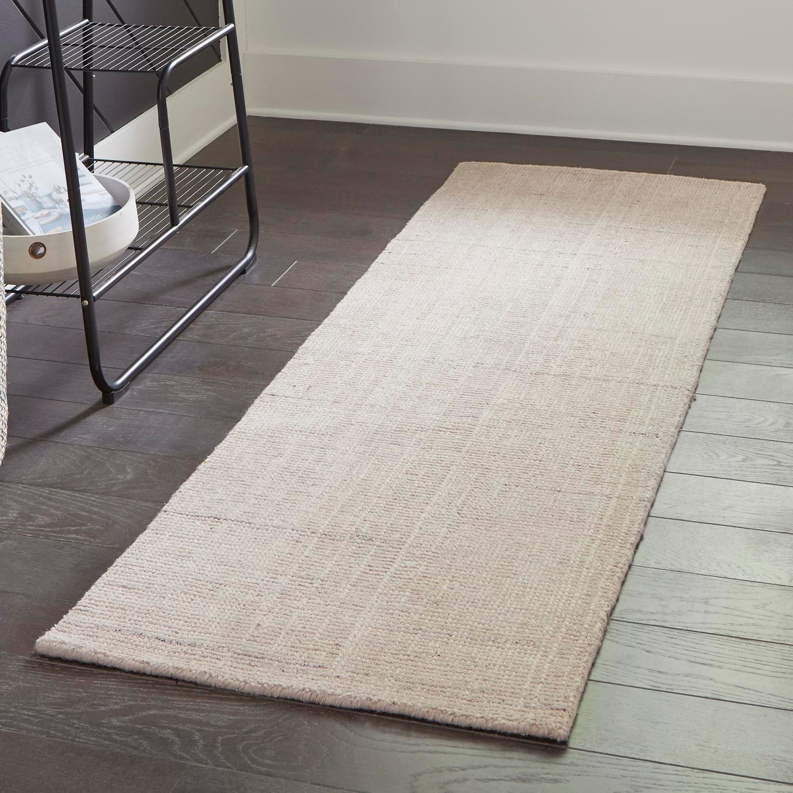 Vanilla Bean Wool Handmade Runner Rug