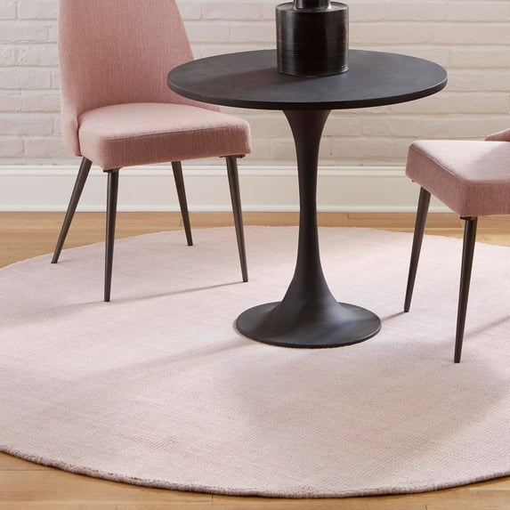 Jill Zarin English Manor Collection Area Rug - Farmhouse (3' 1" Round English Rose/Ivory)